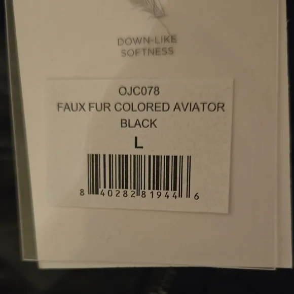 Juicy Couture Black Quilted Jacket with Faux Fur Trim - Picture 3 of 3